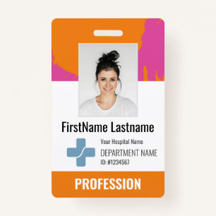 Badge Médecin sur mesure, Infirmière, Aide en santé - ID