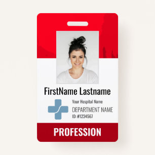 Badge Médecin sur mesure, Infirmière, Aide en santé - ID