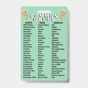 Badge Médicaments communs 2.0
