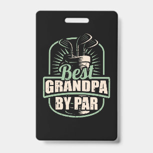 Badge Meilleur Grand-Père Golfeur Par
