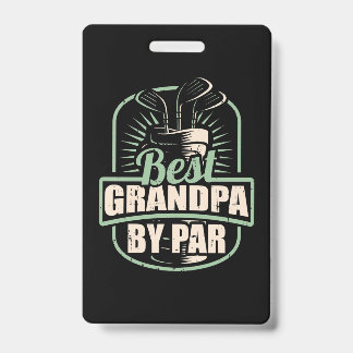 Badge Meilleur Grand-Père Golfeur Par