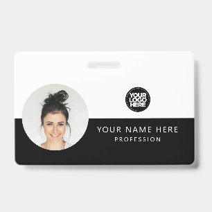 Badge Même avant et même arrière Photo de l'employé, l