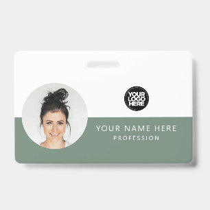 Badge Même avant et même arrière Photo de l'employé, l