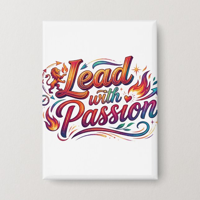 Badge Mener avec Passion (Recto)
