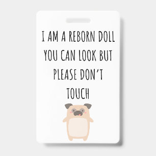 Badge Merci de ne pas toucher l'étiquette de siège auto