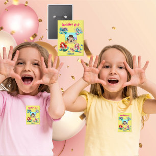 Badge Mermaids Under the Sea Photo Party Anniversaire de