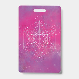 Badge Métatron, chakra, zen, géométrie sacrée, ange