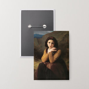 Badge Mignon Innocence d'une adolescente, Bouguereau
