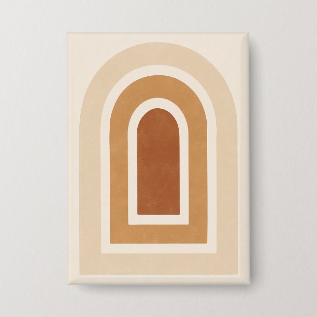 Badge Minimalist Abstract Arch Print - Earth Tones (Recto)