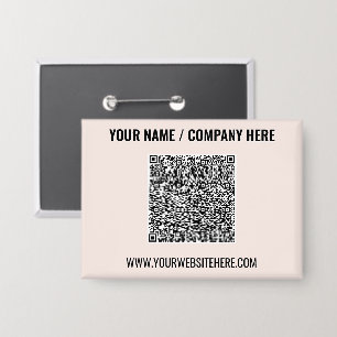 Badge Modèle de boutons de code QR pour votre propre ent