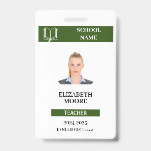 Badge Modèle de carte d'identité personnalisable pour en