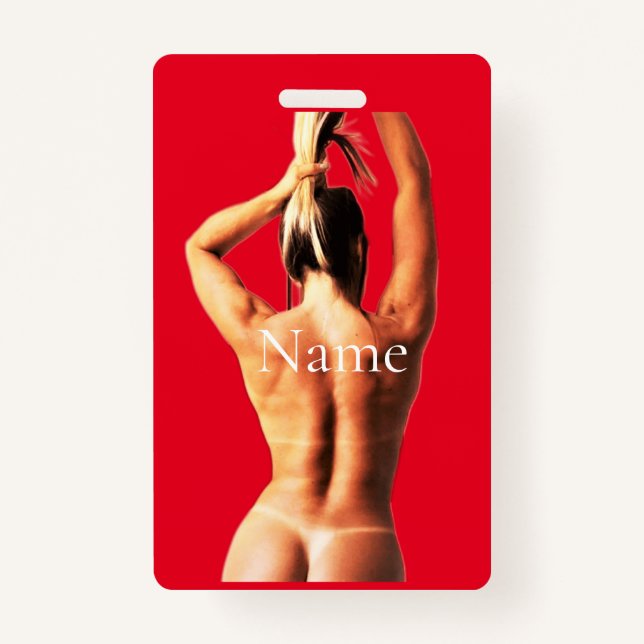 Badge Modèle de fitness Tanlines Thunder_Cove (Devant)