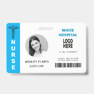 Badge Modèle de photo de carte d'identité d'infirmière e