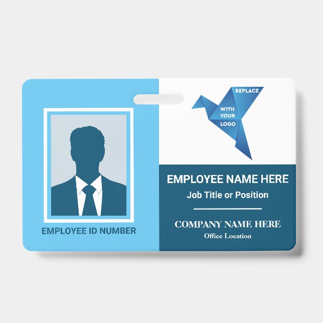 Badge Modèle de société médicale d'hôpital de photo de n (Avant)