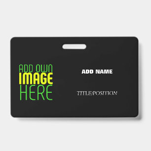 BADGE MODELE DE TEXTE D'IMAGE NOIRE SIMPLE ET MODIFIABLE