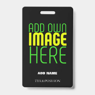 BADGE MODELE DE TEXTE D'IMAGE NOIRE SIMPLE ET MODIFIABLE