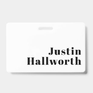 Badge Modèle d'entreprise ou de nom minimal rétro modern