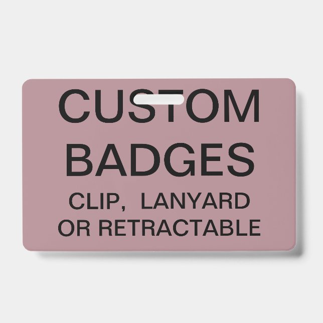 Badge Modèle d'INSIGNE de LANIÈRE personnalisé par (Avant)