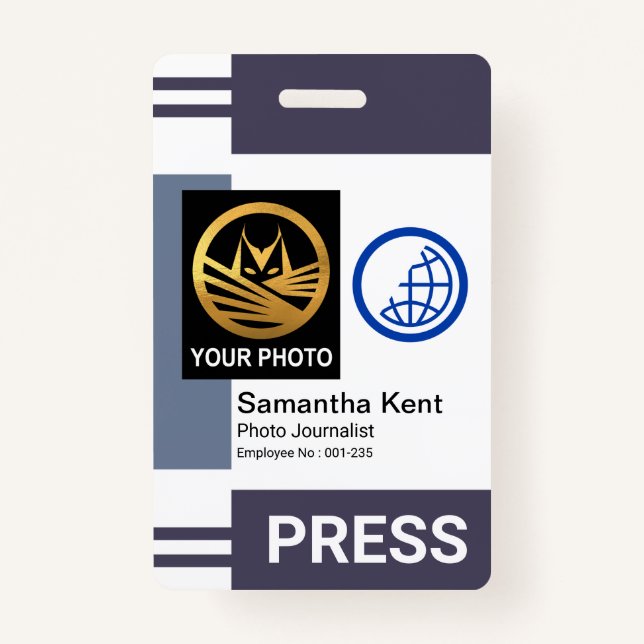 Badge Modèle photo de la colonne de nuances grises (Devant)