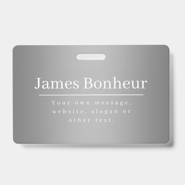 Badge Modèle promotionnel modifiable pour l'entreprise,  (Avant)