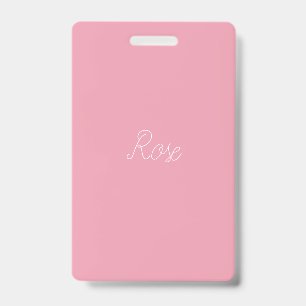Badge Modèle Rose Clair