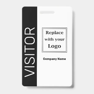 Badge Modèles de l'insigne du logo du visiteur d'affair