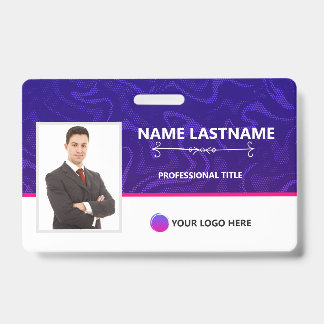 Badge Modern Identification card