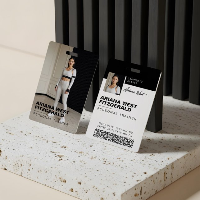 Badge Modern Photo Personal Trainer Fitness Lifestyle (Modern Photo Personal Trainer Fitness Lifestyle Badge)