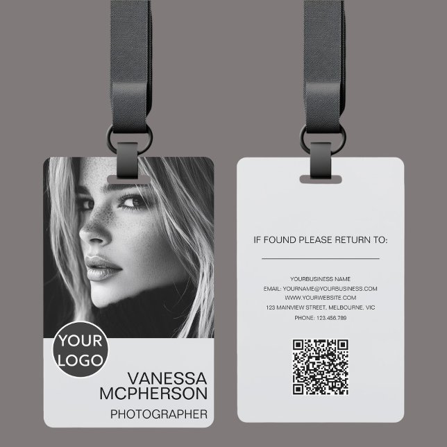 Badge Moderne Simple Minimaliste Sécurité Professionnell (Créateur téléchargé)