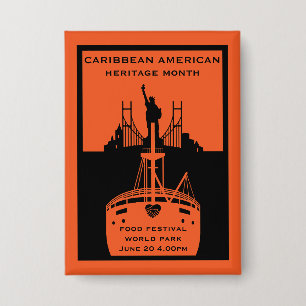 Badge Mois du patrimoine des Caraïbes