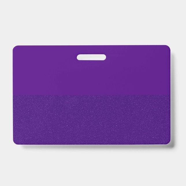 Badge moitié inférieure à paillettes violettes – P (Avant)