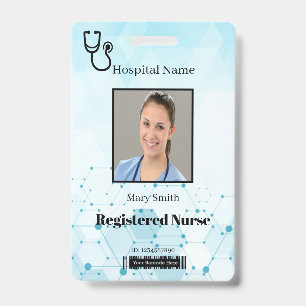 Badge Molecule de stéthoscope ID médicale photo vertical