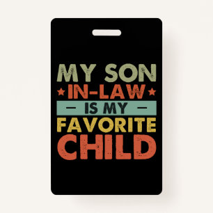 Badge Mon Fils En Droit Est Ma Famille D'Enfants Préféré