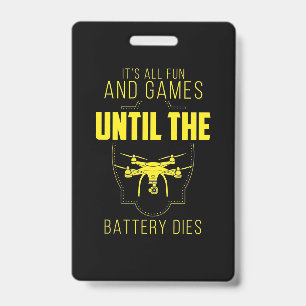 Badge Mon jeu est un drone volant