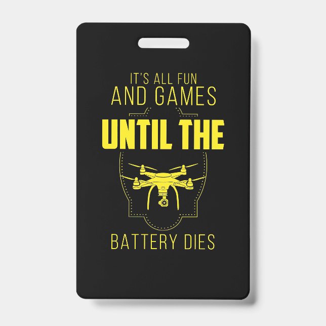 Badge Mon jeu est un drone volant (Avant)