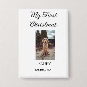 Badge Mon premier Noël ajouter nom animal chien chat ann