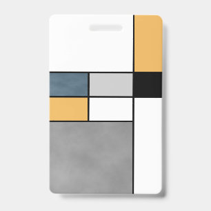 Badge Mondrian inspiré