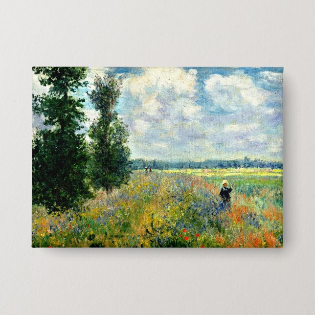 Badge Monet - Poppy Field, Argenteuil (Recto)