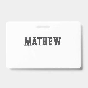 Badge monogramme de lettre initiale simple ajoutez votre