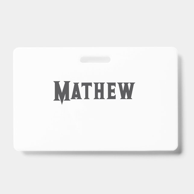 Badge monogramme de lettre initiale simple ajoutez votre (Avant)