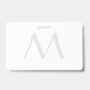 Badge Monogramme Moderne Simple Minimaliste Ordinaire