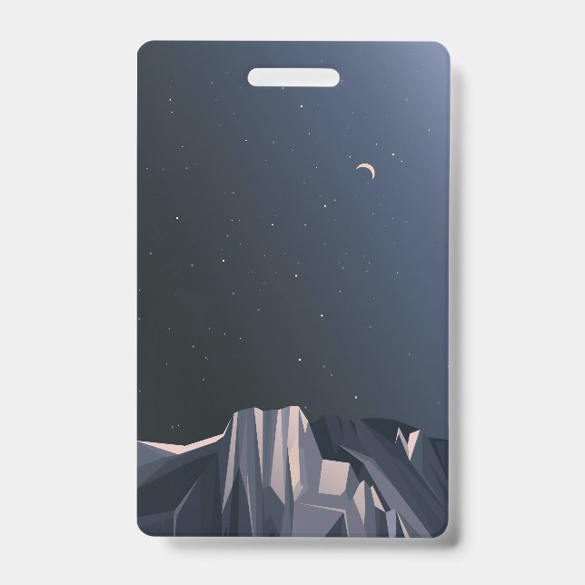Badge Montagnes dans la nuit  (Avant)
