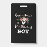 Badge Mother Art | Grandma Of A Birthday Boy Birthday<br><div class="desc">Mother Art | Grandma Of A Birthday Boy Birthday</div>