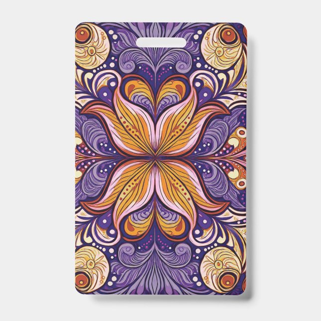 Badge Motif Batik Violet (Avant)