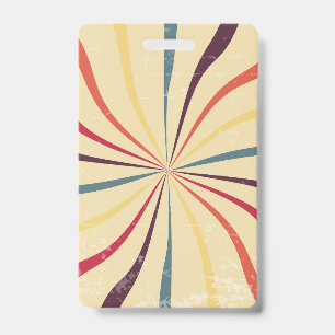 Badge motif de bande couleur
