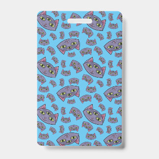 Badge Motif de chat extraterrestre