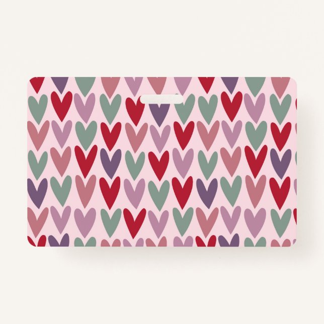 Badge Motif de coeur 1 (Devant)