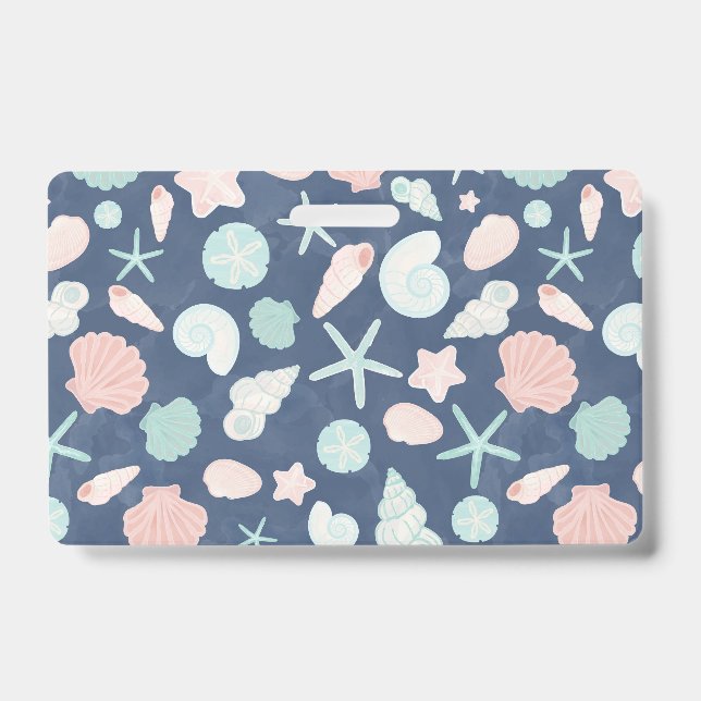 Badge motif des coquillages (Avant)