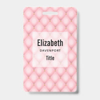 Motif diamant touffeté rose de luxe