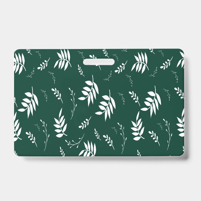 Badge motif feuille (Face)